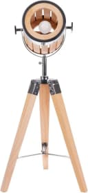 BRUBAKER Stehlampe Industrial Design Scheinwerfer Lampe Natürliche Holz Optik Bild 3