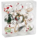 BRUBAKER Weihnachtsbaumkugel Set aus Acryl 9 St. mit Juteaufhängern Bild 2