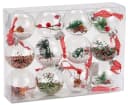 BRUBAKER Weihnachtsbaumkugel Set 12 St. Acryl mit Juteaufhängern Bild 2