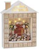 BRUBAKER Adventskalender Bibelgeschichte LED Beleuchtung Holz 31,5 cm Bild 2