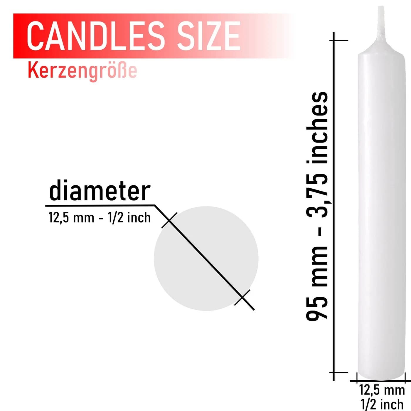 BRUBAKER 20-tlg. Bunte Pyramidenkerzen aus Wachs - Bild 3