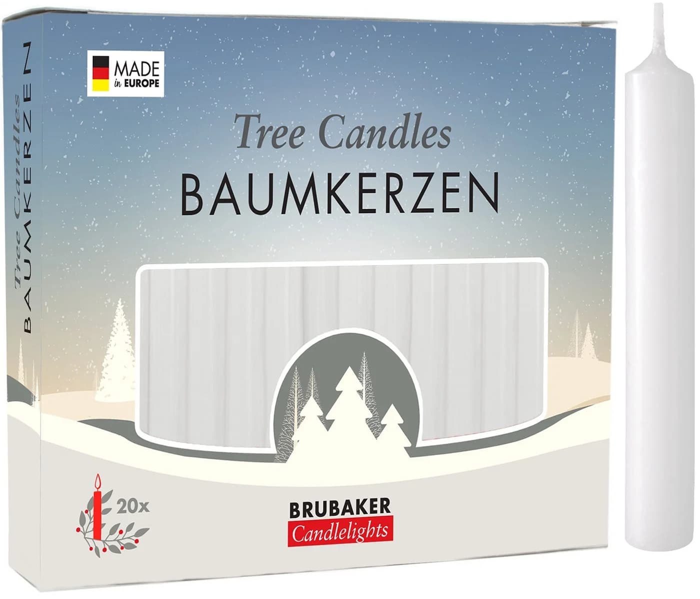 BRUBAKER 20-tlg. Bunte Pyramidenkerzen aus Wachs - Bild 5