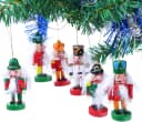 BRUBAKER Christbaumschmuck Nussknacker 6-tlg. Handbemalt Holz Bild 2