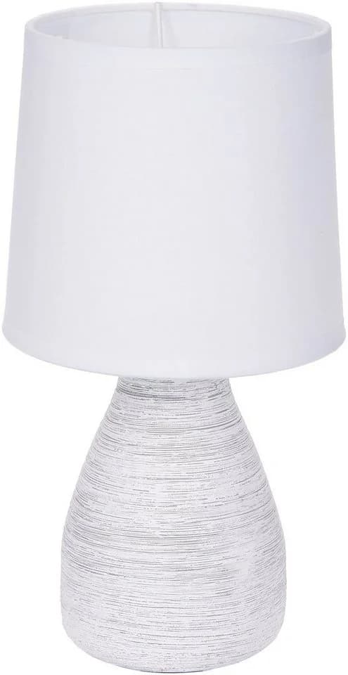 BRUBAKER Tischleuchte Landhaus Shabby Chic Weiß Steinoptik - Bild 5