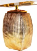 BRUBAKER Tischleuchte Nachttischlampe Gold Keramikfuß Bild 3