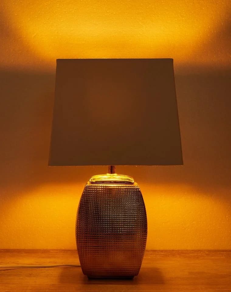 BRUBAKER Tischleuchte Nachttischlampe Gold Keramikfuß - Bild 5
