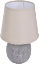 BRUBAKER Tischleuchte Grau Beige Keramik Leinen Modern Bild 5
