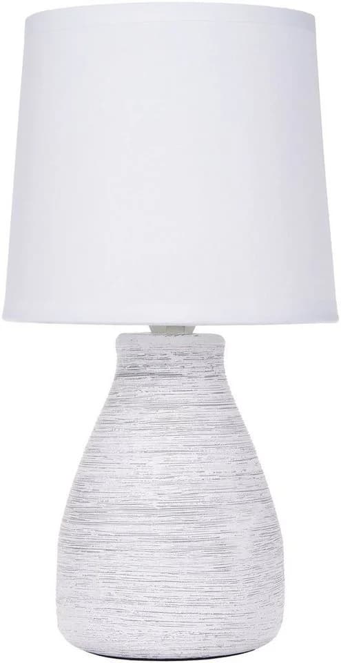 BRUBAKER Tischleuchte Landhaus Shabby Chic Weiß Stein Optik - Bild 2
