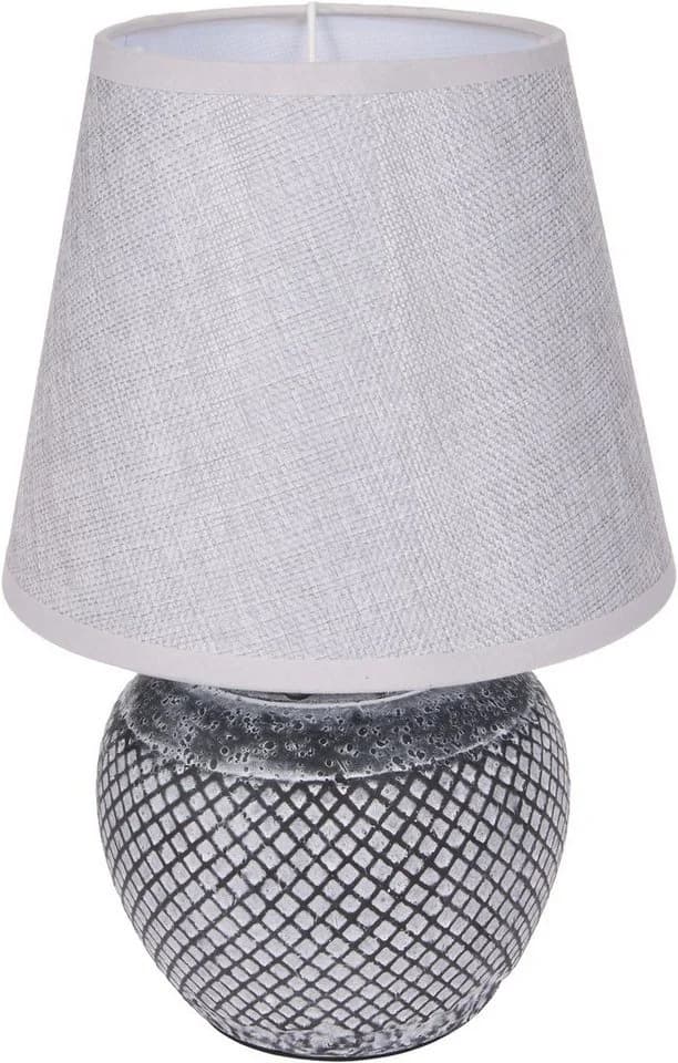 BRUBAKER Tischleuchte Nachttischlampe Grau, Keramikfuß - moderne Tischlampe, Antik - Orientalisch - Bild 3