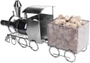 BRUBAKER Weinflaschenhalter Lokomotive Metall mit Korkenbox Bild 3