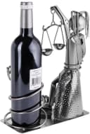 BRUBAKER Weinflaschenhalter Justitia mit Schlange Metall Bild 3