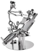 BRUBAKER Dekofigur Metallskulptur Schraubenmännchen Zahnarzt Bild 1