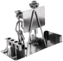BRUBAKER Dekofigur Schraubenmännchen Lehrer Metall Skulptur mit Halter Bild 2