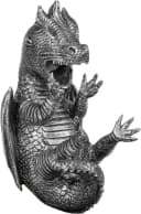 BRUBAKER Weinflaschenhalter Durstiger Drache Silber Bild 3
