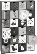 BRUBAKER Adventskalender Schwarz Weiß 24 Schubladen Bild 2