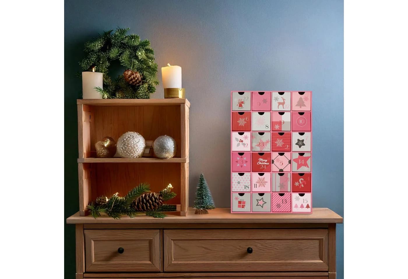 BRUBAKER Adventskalender DIY Rosa Pink 24 Türchen