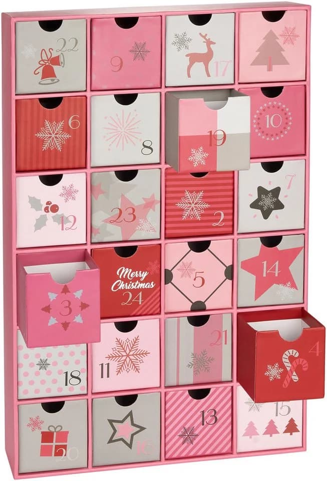 BRUBAKER Adventskalender DIY Rosa Pink 24 Türchen - Bild 2