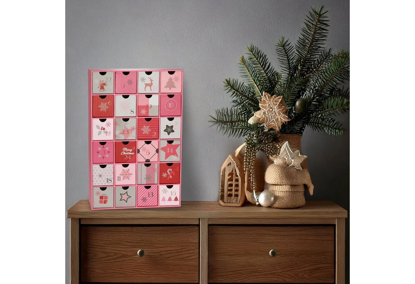 BRUBAKER Adventskalender DIY Rosa Pink 24 Türchen - Bild 4