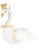BRUBAKER Weihnachtskugel Schwan Prinzessin Glitzer Krone Handbemalt Bild 3