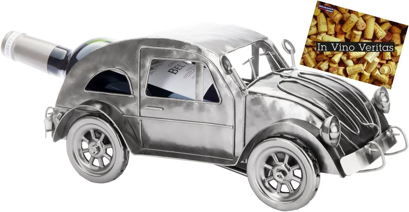 BRUBAKER Weinflaschenhalter Nostalgisches Auto 32 cm Metall - Bild 2