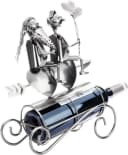 BRUBAKER Weinflaschenhalter Liebespaar Metall Dekoration Bild 1