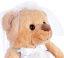 BRUBAKER Kuscheltier Teddybär Hochzeitspaar Schwarz/Weiß 25 cm Bild 3