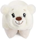 BRUBAKER Kuscheltier Kissen Bär 2-in-1 Plüschkissen Beige Bild 1