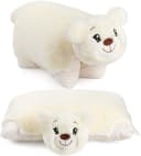 BRUBAKER Kuscheltier Kissen Bär 2-in-1 Plüschkissen Beige Bild 2