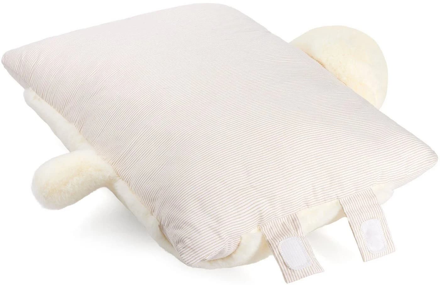 BRUBAKER Kuscheltier Kissen Bär 2-in-1 Plüschkissen Beige - Bild 4