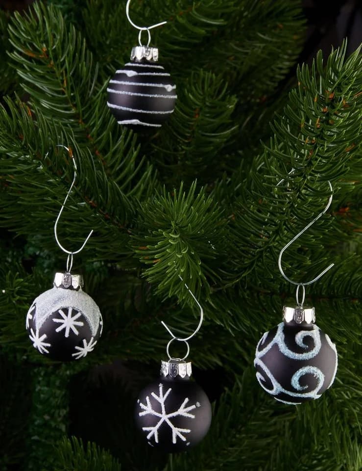 BRUBAKER Weihnachtsbaumkugel 36 St. Handbemalter Christbaumschmuck