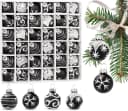 BRUBAKER Weihnachtsbaumkugel 36 St. Handbemalter Christbaumschmuck Bild 2