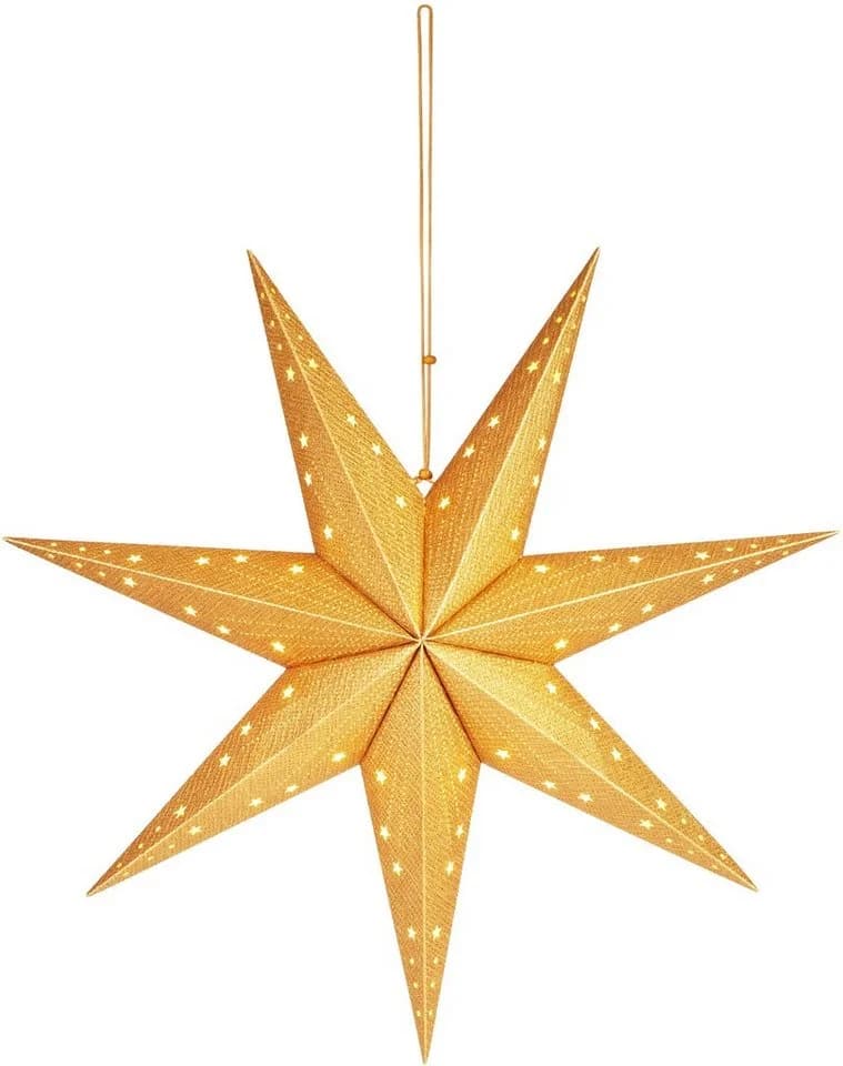 BRUBAKER 3D Adventsstern 60 cm Gold mit LED & Timer - Bild 5