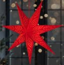 BRUBAKER LED Weihnachtsstern 60 cm Rot 3D Papier mit Timer Bild 2