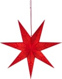 BRUBAKER LED Weihnachtsstern 60 cm Rot 3D Papier mit Timer Bild 5