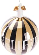 BRUBAKER Weihnachtsbaumkugel Premium Believe Gold Schwarz 10cm Bild 2