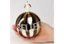 BRUBAKER Weihnachtsbaumkugel Premium Believe Gold Schwarz 10cm Bild 4