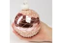 BRUBAKER Weihnachtsbaumkugel Rosa mit Schwan Figur 10 cm Glas Bild 4