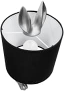 BRUBAKER Nachttischlampe Hase Silber mit Stoffschirm Bild 4