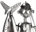 BRUBAKER Weinflaschenhalter Großer Fang Angler Metall Bild 4
