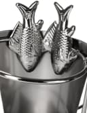 BRUBAKER Weinflaschenhalter Großer Fang Angler Metall Bild 5