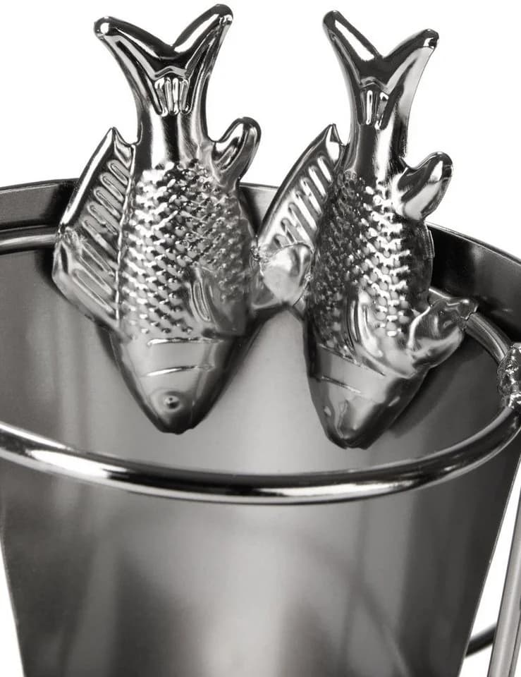BRUBAKER Weinflaschenhalter Großer Fang Angler Metall - Bild 5
