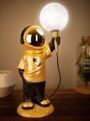 BRUBAKER LED Nachttischlampe Astronaut Gold/Schwarz Bild 2