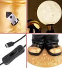 BRUBAKER LED Nachttischlampe Astronaut Gold/Schwarz Bild 5