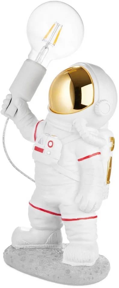 BRUBAKER Nachttischlampe Astronaut USB-C E27 Weiß - Bild 3