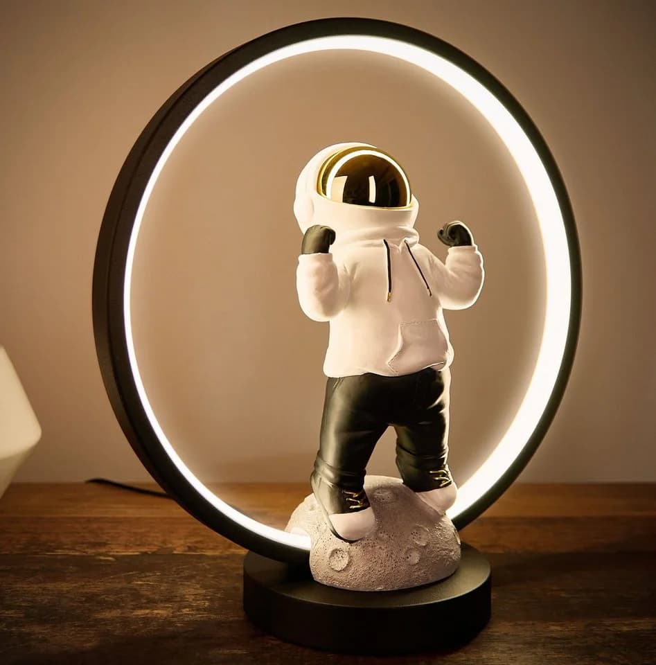 BRUBAKER LED Tischleuchte Astronaut Weiß/Schwarz/Gold - Bild 2