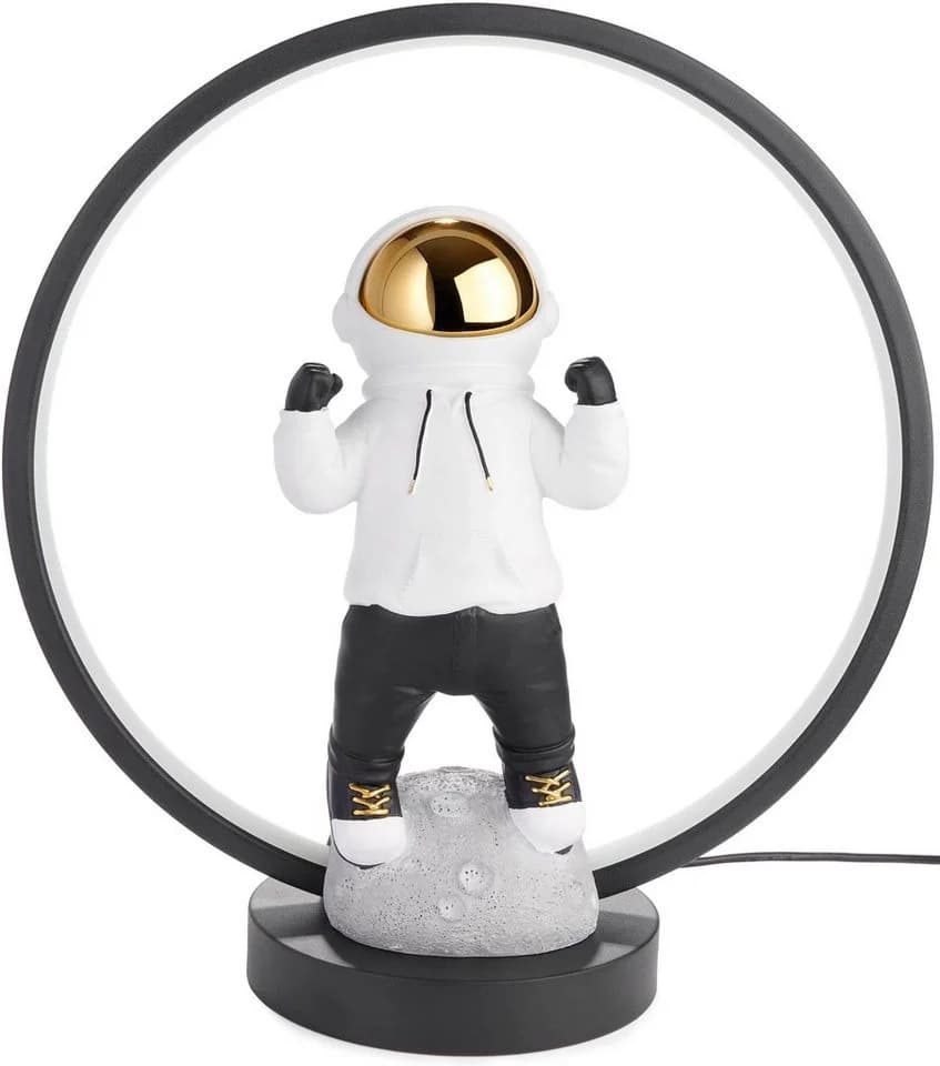 BRUBAKER LED Tischleuchte Astronaut Weiß/Schwarz/Gold - Bild 3