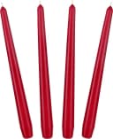 BRUBAKER Spitzkerze für Kerzenständer - Leuchterkerzen Set 4-tlg. Rot/Weiss Bild 2