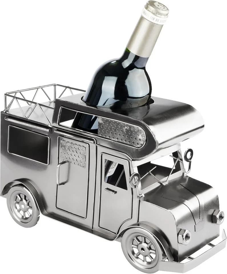 BRUBAKER Weinflaschenhalter Wohnmobil Metall Camping Geschenk für Camper - Bild 2
