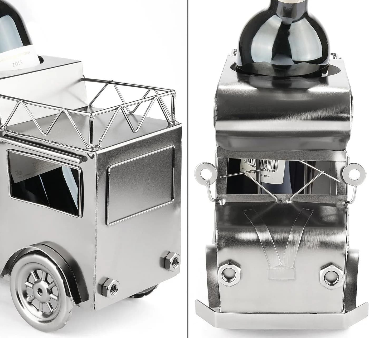 BRUBAKER Weinflaschenhalter Wohnmobil Metall Camping Geschenk für Camper - Bild 5