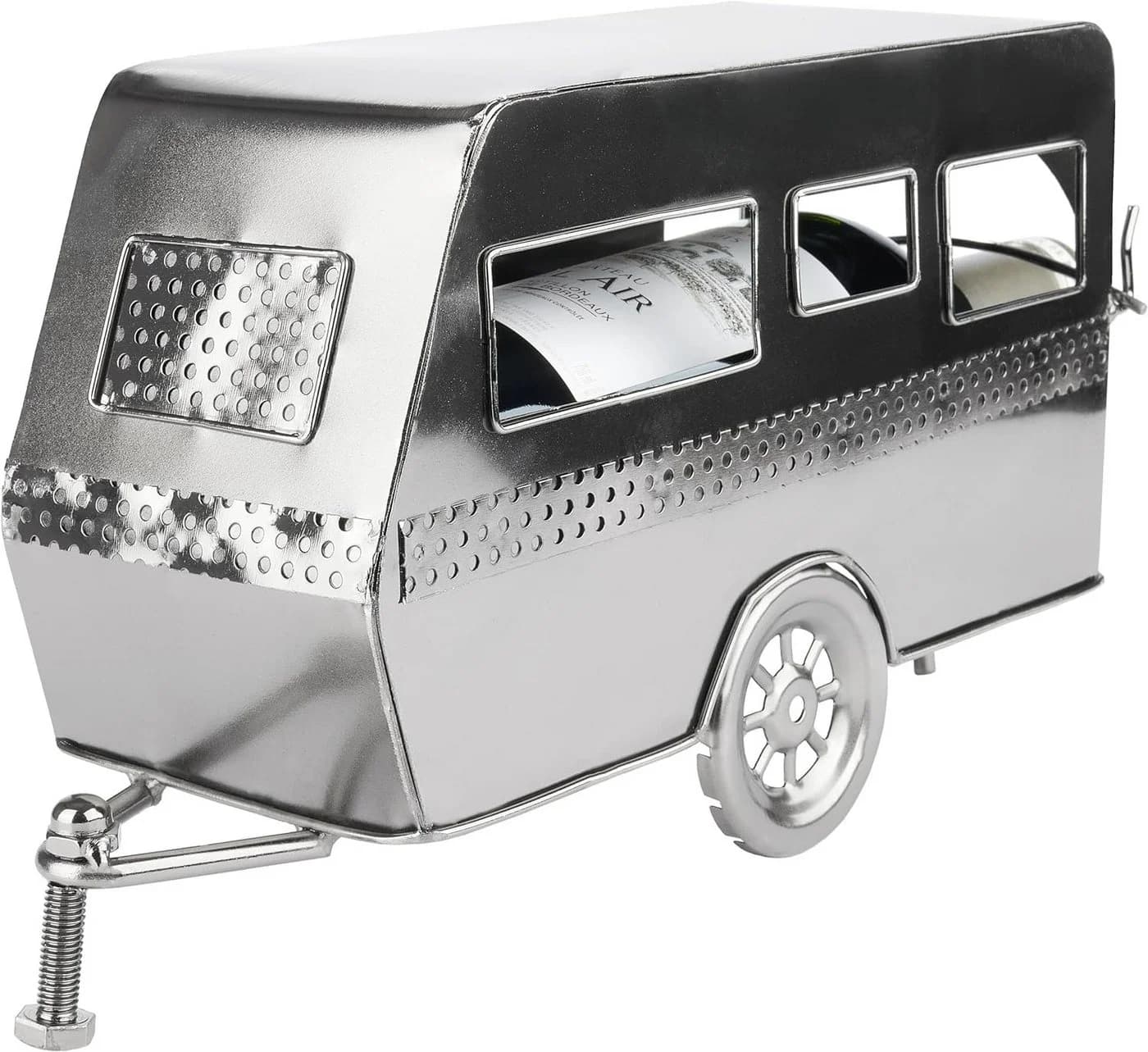 BRUBAKER Weinflaschenhalter Wohnwagen Metall Flaschenhalter Camping Wein Geschenk für Camper - Bild 3